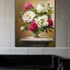 tranh hoa mau don 43 100x100 - Tranh Hoa Mẫu Đơn - OHO0407