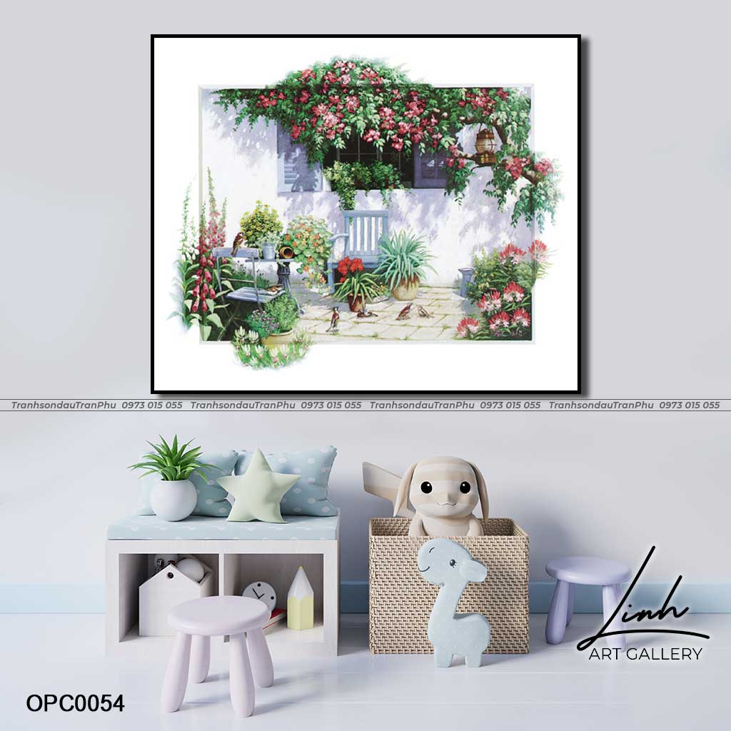 Tranh Vườn Hoa - Opc0054 - Linh Art