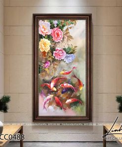 tranh ca chep hoa mau don 10 247x296 - Tranh Phong Cảnh Biển - OPC0727