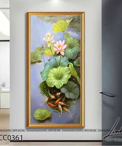 tranh ca chep hoa sen 48 247x296 - Tranh Sơn Thuỷ - LST0106