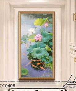 tranh ca chep hoa sen 60 247x296 - Tranh Sơn Thuỷ - LST0176