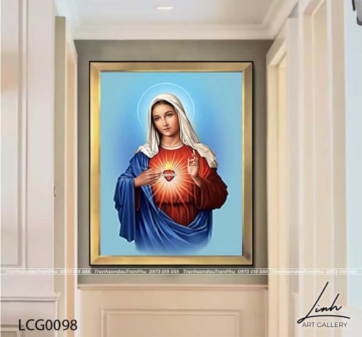 tranh duc me maria 12 510x475 - Tranh Đức Mẹ Maria - LCG0098