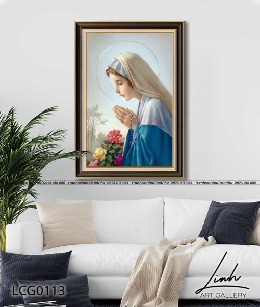tranh duc me maria 13 510x603 - Tranh Đức Mẹ Maria - LCG0113