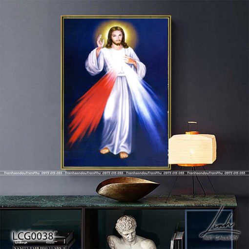 tranh long chua thuong xot1 510x510 - Tranh Lòng Chúa Thương Xót - LCG0038