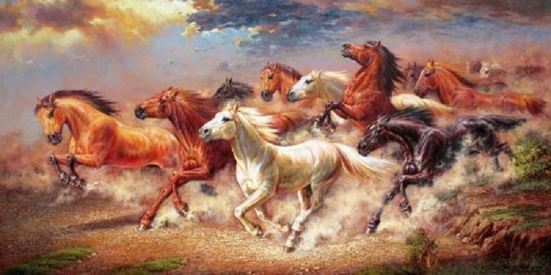 tranh ngua 1 - Chiêm ngưỡng mẫu tranh ngựa đẹp khiến ai nấy phải trầm trồ ngạc nhiên