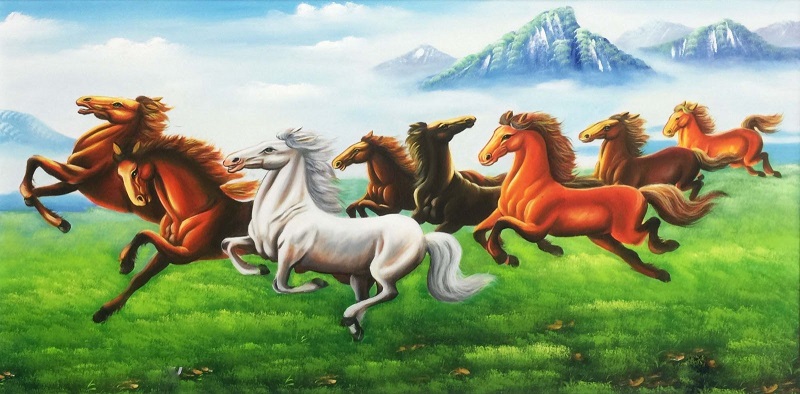 tranh ngua 3 - Chiêm ngưỡng mẫu tranh ngựa đẹp khiến ai nấy phải trầm trồ ngạc nhiên