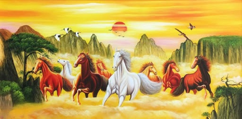 tranh ngua 5 - Chiêm ngưỡng mẫu tranh ngựa đẹp khiến ai nấy phải trầm trồ ngạc nhiên