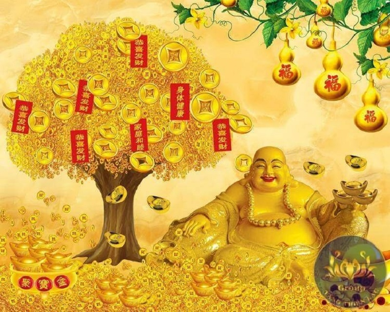 tranh phat di lac 2 - 5 mẫu tranh Phật Di Lặc đẹp được các tín đồ Phật tử yêu thích nhất
