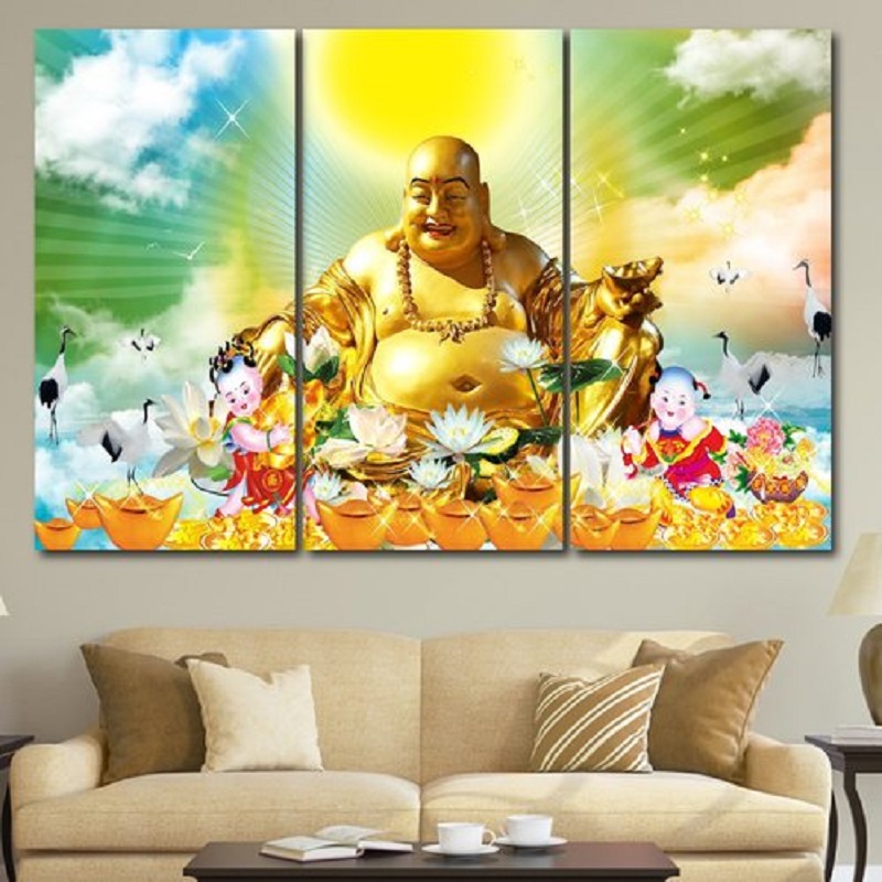 tranh phat di lac 7 - 5 mẫu tranh Phật Di Lặc đẹp được các tín đồ Phật tử yêu thích nhất