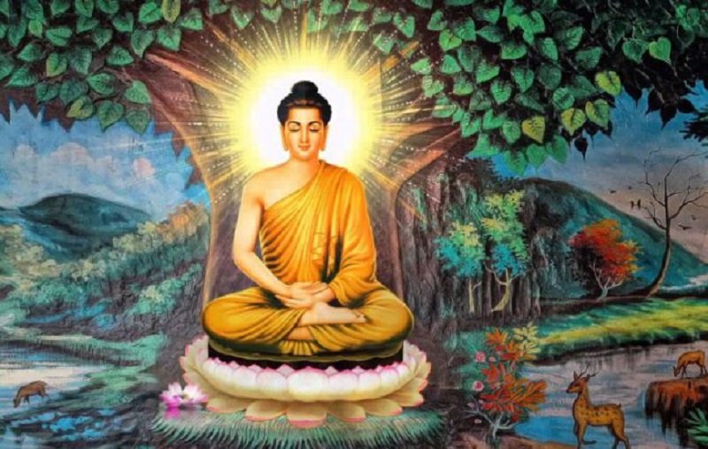 tranh phat giao 6 - Ý nghĩa các mẫu tranh Phật giáo đẹp treo tường phòng khách bạn nên biết
