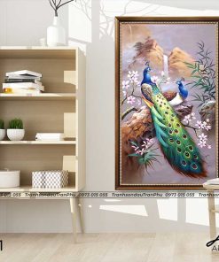 tranh chim cong 30 247x296 - Tranh Chim Công - LCC0161