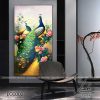 tranh chim cong hoa mau don 1 100x100 - Tranh Chim Công Hoa Mẫu Đơn - LCC002