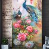 tranh chim cong hoa mau don 20 100x100 - Tranh Chim Công Hoa Mẫu Đơn - LCC0120