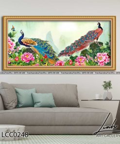 tranh chim cong hoa mau don 50 247x296 - Tranh Chim Công Hoa Mẫu Đơn - LCC0248