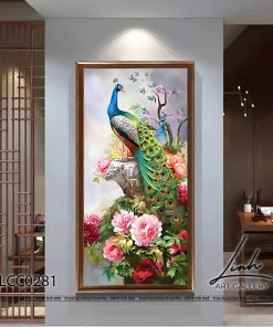 tranh chim cong hoa mau don 63 247x296 - Tranh Phong Cảnh Trừu Tượng - OPC0671
