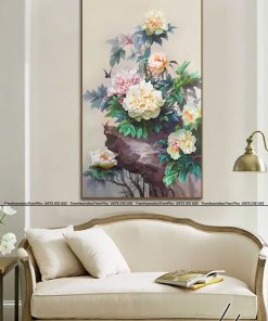 tranh hoa mau don 8 247x296 - Tranh Sơn Thuỷ - LST0278