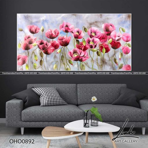 tranh hoa poppy 2 510x510 - Tranh Hoa Poppy -  OHO0892