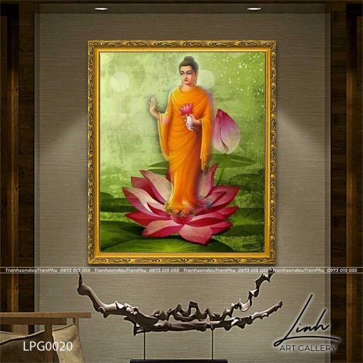 tranh phat a di da 1 510x510 - Tranh Phật A Di Đà - LPG0020