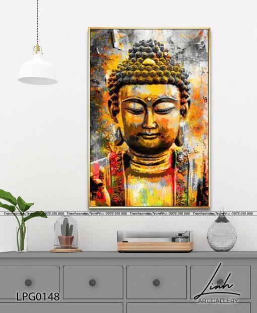 tranh phat a di da 23 510x623 - Tranh Phật A Di Đà - LPG0148