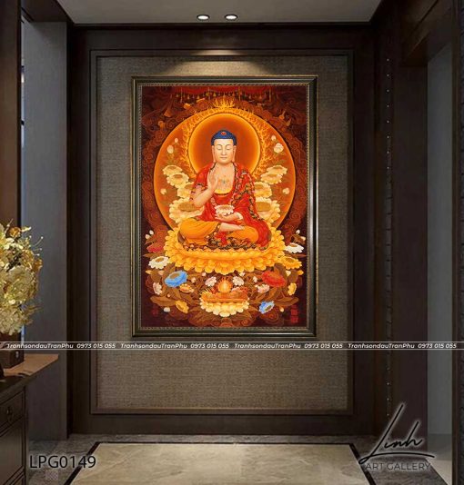 tranh phat a di da 24 510x534 - Tranh Phật A Di Đà - LPG0149