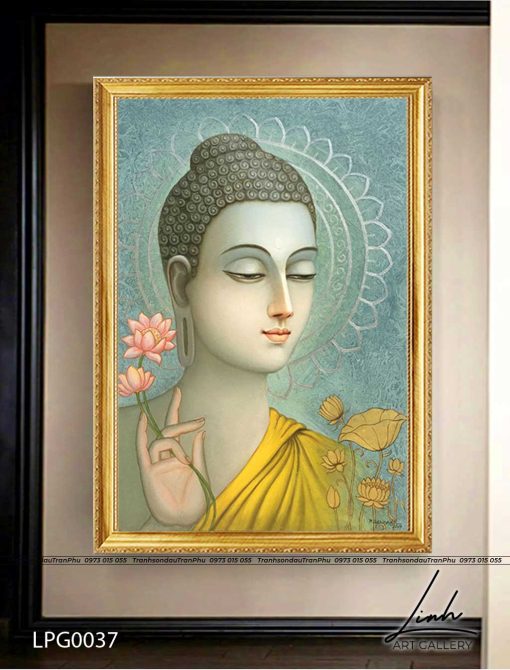 tranh phat a di da 3 510x670 - Tranh Phật A Di Đà - LPG0037