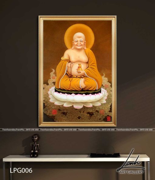 tranh phat di lac 1 510x592 - Tranh Phật Di Lặc - LPG006