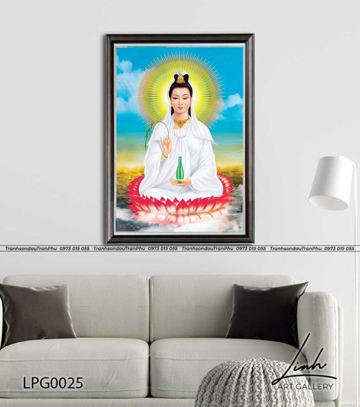 tranh phat quan am 6 510x576 - Tranh Phật Quan Âm - LPG0025
