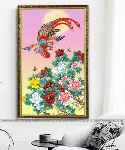 tranh phuong hoang hoa mau don 23 247x296 - Tranh Phượng Hoàng Hoa Mẫu Đơn - LPH0045