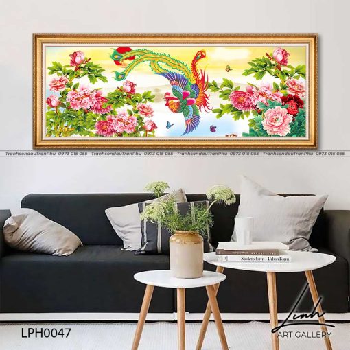 tranh phuong hoang hoa mau don 24 510x510 - Tranh Phượng Hoàng Hoa Mẫu Đơn - LPH0047