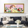 tranh phuong hoang hoa mau don 30 100x100 - Tranh Phượng Hoàng Hoa Mẫu Đơn - LPH0068