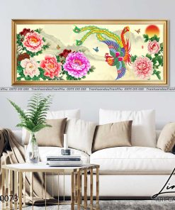tranh phuong hoang hoa mau don 35 247x296 - Tranh Phượng Hoàng Hoa Mẫu Đơn - LPH0073