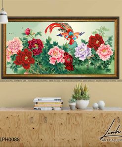 tranh phuong hoang hoa mau don 41 247x296 - Tranh Phượng Hoàng Hoa Mẫu Đơn - LPH0088