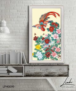 tranh phuong hoang hoa mau don 45 247x296 - Tranh Phượng Hoàng Hoa Mẫu Đơn - LPH0099