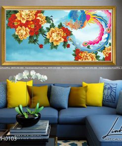 tranh phuong hoang hoa mau don 46 247x296 - Tranh Phượng Hoàng Hoa Mẫu Đơn - LPH0103