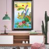 tranh phuong hoang hoa mau don 48 100x100 - Tranh Phượng Hoàng Hoa Mẫu Đơn - LPH0108