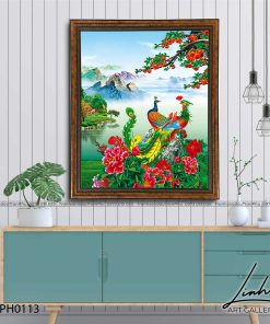 tranh phuong hoang hoa mau don 49 247x296 - Tranh Phượng Hoàng Hoa Mẫu Đơn - LPH0113