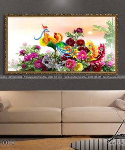 tranh phuong hoang hoa mau don 5 247x296 - Tranh Phượng Hoàng Hoa Mẫu Đơn - LPH0010