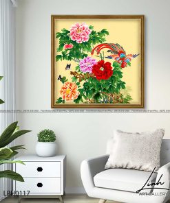 tranh phuong hoang hoa mau don 50 247x296 - Tranh Phượng Hoàng Hoa Mẫu Đơn - LPH0117