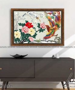 tranh phuong hoang hoa mau don 52 247x296 - Tranh Phượng Hoàng Hoa Mẫu Đơn - LPH0121