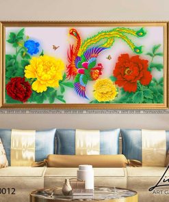 tranh phuong hoang hoa mau don 7 247x296 - Tranh Phượng Hoàng Hoa Mẫu Đơn - LPH0012