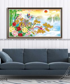 tranh phuong hoang hoa mau don 8 247x296 - Tranh Phượng Hoàng Hoa Mẫu Đơn - LPH0016