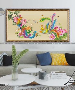 tranh phuong hoang hoa mau don 9 247x296 - Tranh Phượng Hoàng Hoa Mẫu Đơn - LPH0017